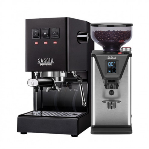 Gaggia Classic Pro E24 Black & Gaggia MDF 55