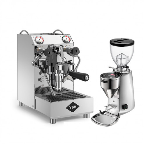 Expobar Brewtus IV Leva 2 Boiler Vibrationspumpe & Mazzer Mini Elektroniczny A