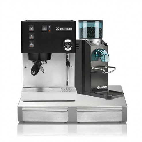 Rancilio Silvia V6 Black + Rancilio Rocky SD Black + Podstawa Rancilio BS50