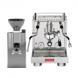 La Pavoni New Cellini Evolution & New Kube Mill Cromo