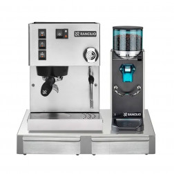 Rancilio Silvia V6 E Last Edition + Rocky SD Inox + Podstawa Rancilio