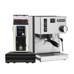 Rancilio Silvia V6 E & Rancilio Stile SD Biały & Rancilio Knock Box