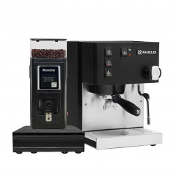 Rancilio Silvia V6 E Czarny & Rancilio Stile SD Czarny & Rancilio Knock Box