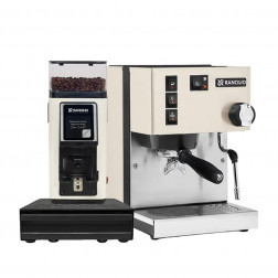 Rancilio Silvia V6 Biały & Rancilio Stile SD Biały & Rancilio Knock Box
